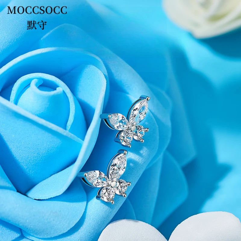 默守气质轻奢耳钉超仙百搭饰品首饰小众简约耳坠甜美满钻