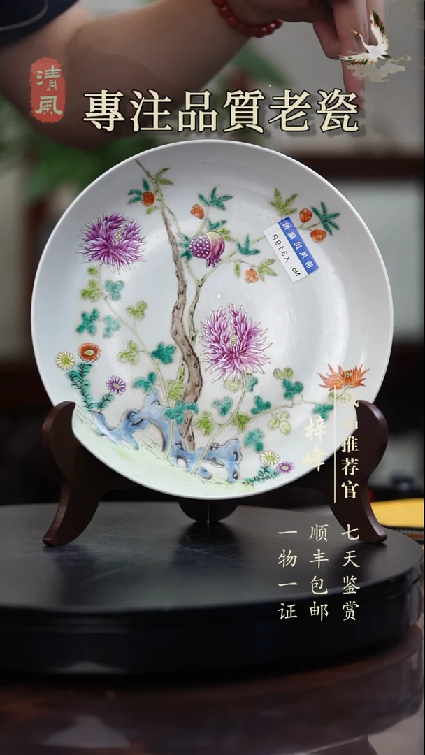 陶瓷粉彩赏盘1111