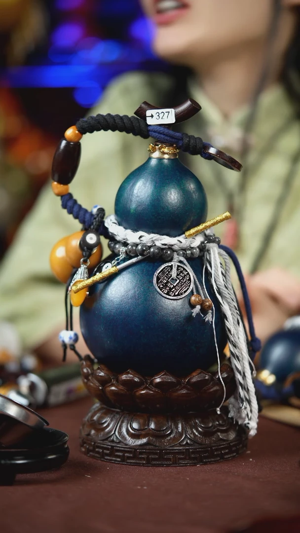 【闪购商品】327号500ml左右的非遗漆器酒葫芦