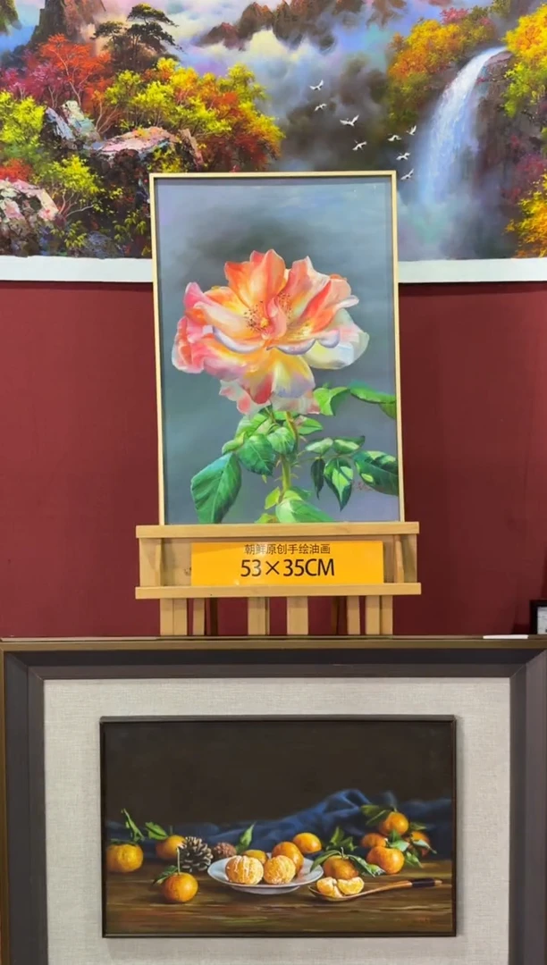 油画【25号】朝鲜原创纯手绘孤品油画丨顺丰包邮