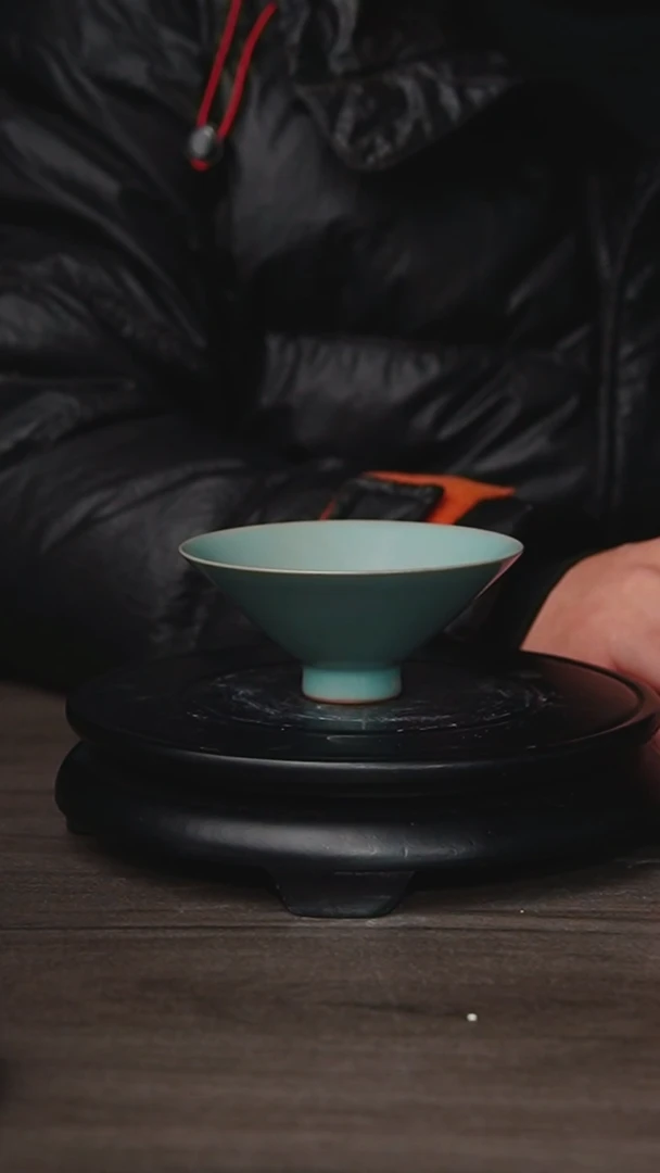 杯仿古原矿釉作品