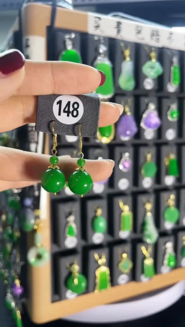 【闪购商品】蜜蜡耳饰银S925镶嵌148...