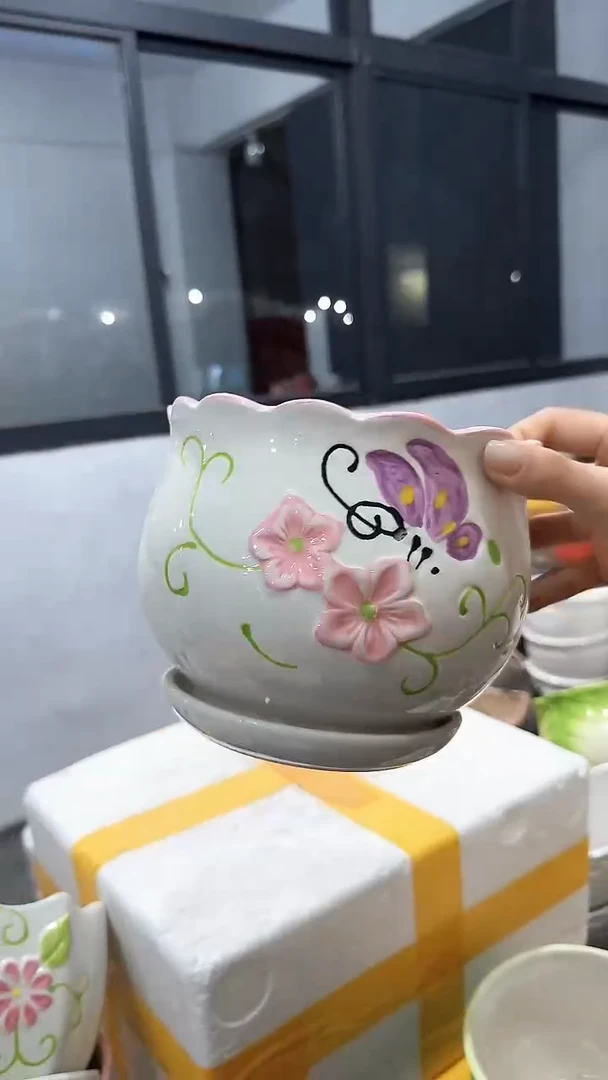 高温陶瓷花盆+Q104