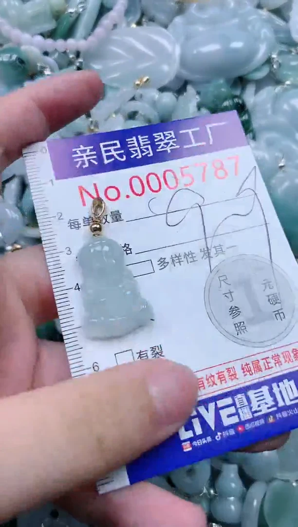 翡翠未镶嵌吊坠(不含链)5787