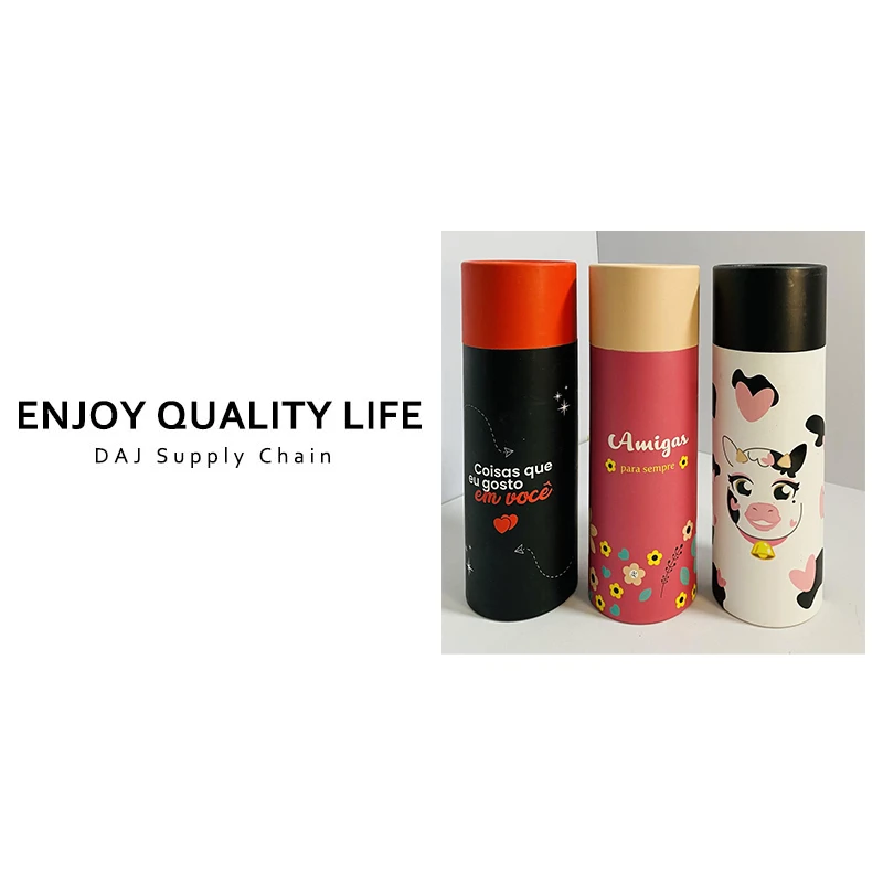 采用不锈钢和PP, SI材质 甜美可爱不锈钢水杯500ml混发