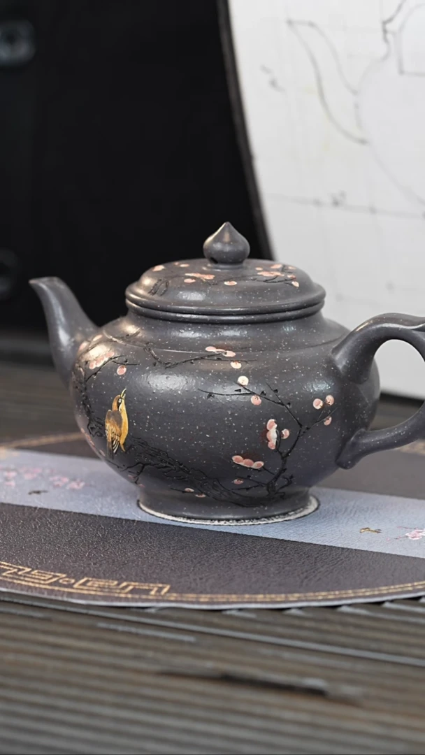 【闪购商品】紫砂茶壶CLQ 天青 笑樱