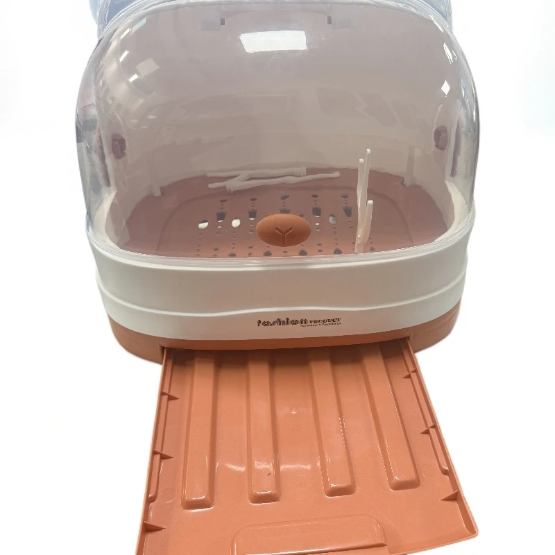 奶瓶收纳箱沥水架带盖防尘35*29*29cm