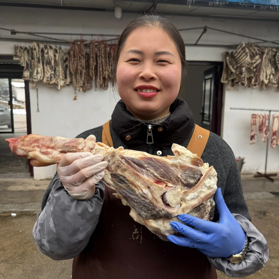信阳腊猪腿老周炖菜手工腌制