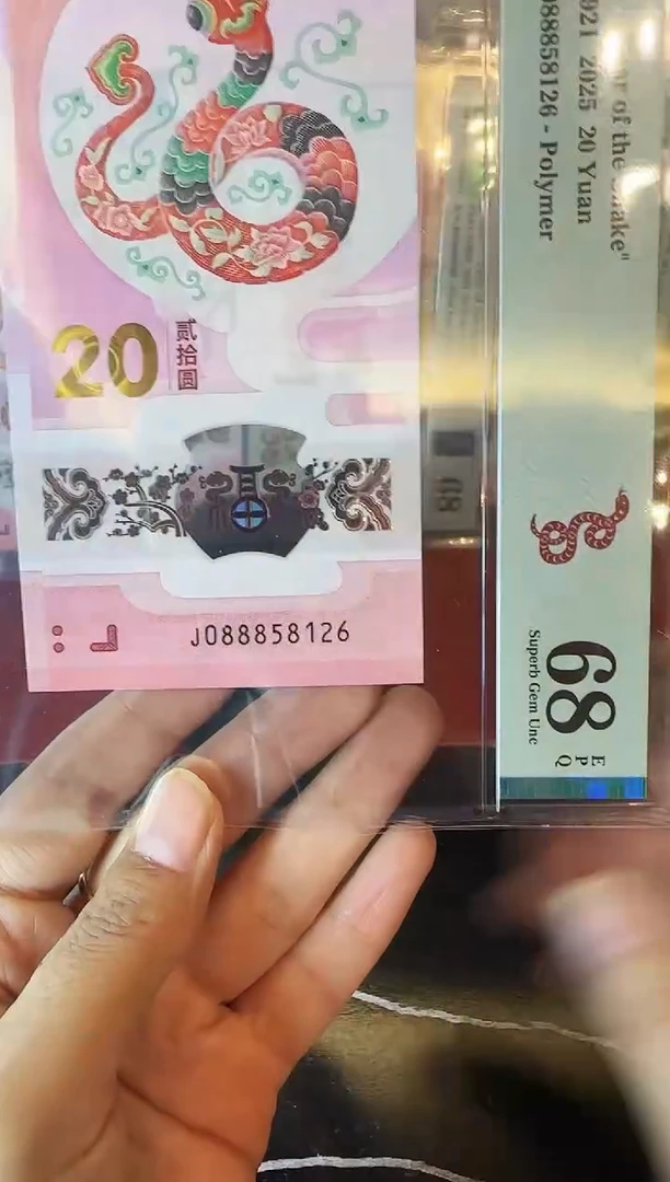 塑料2025 蛇钞 单张  088858126