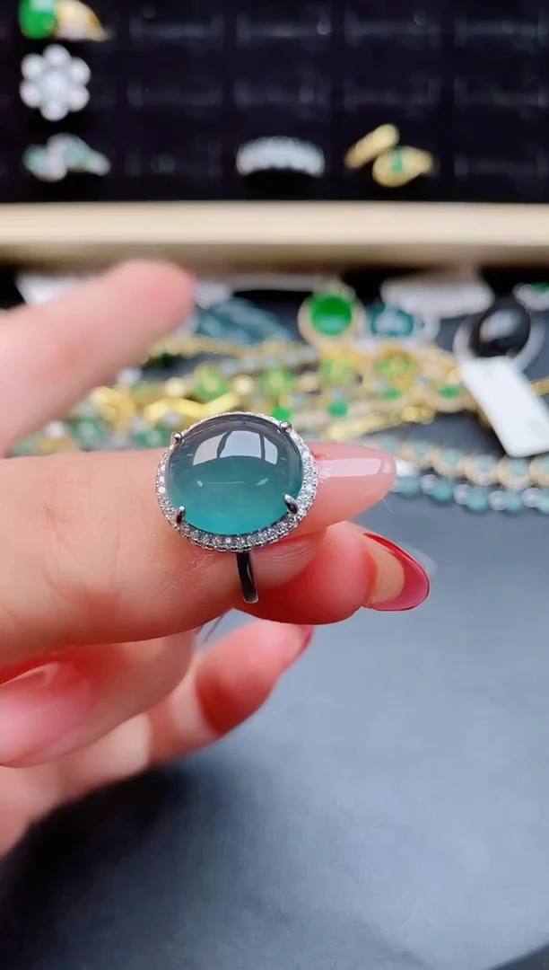 【闪购商品】翡翠戒指银S925镶嵌121212