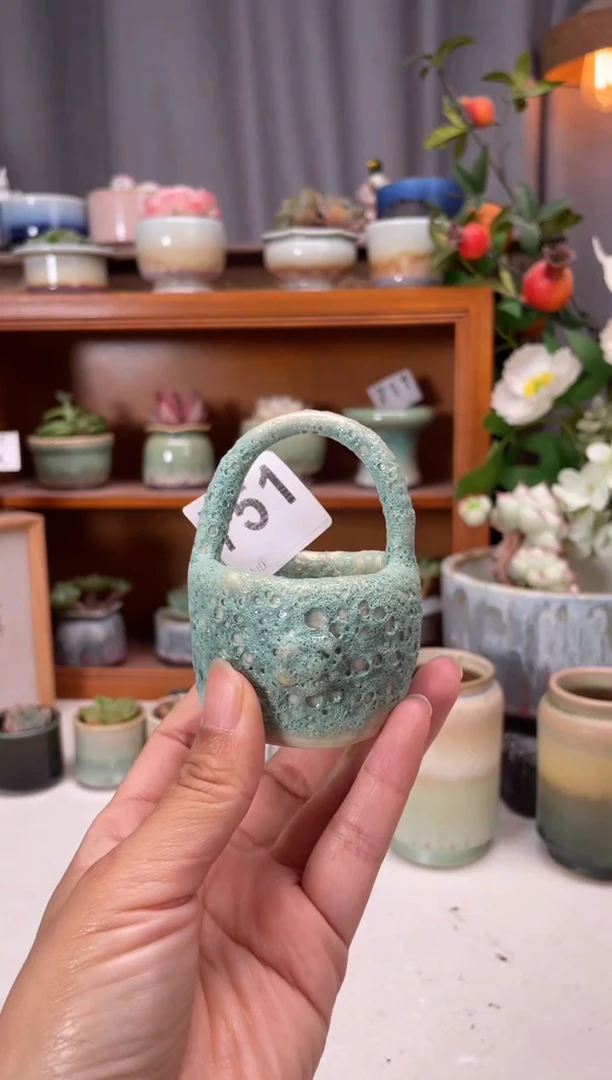 瓷片751知木小芳花盆