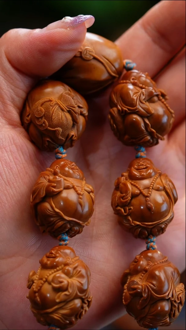 橄榄核手串朱*大橄榄核