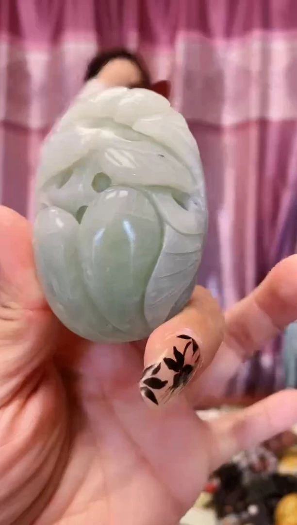 未镶嵌岫玉手把