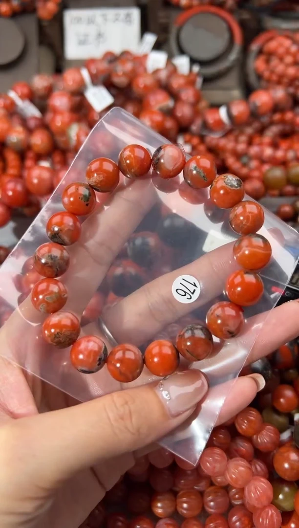 未镶嵌手串南红玛瑙12+