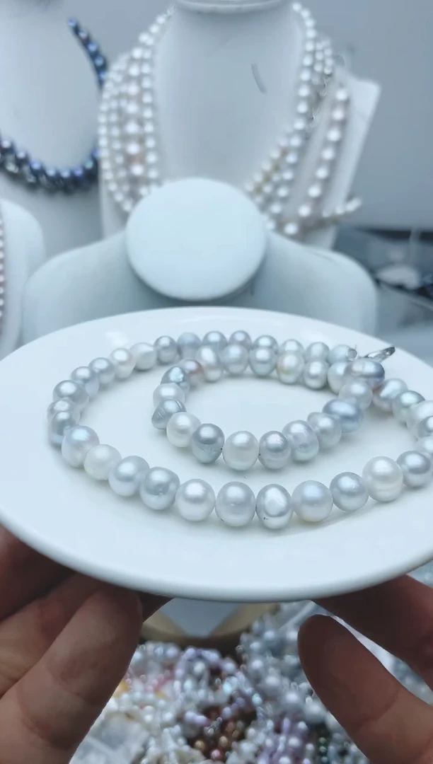 【闪购商品】淡水珍珠颈饰钛钢77