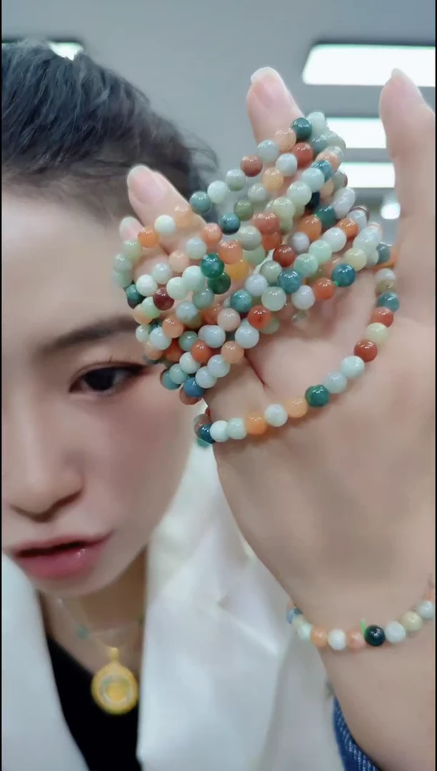 未镶嵌手串翡翠2614翡翠手串