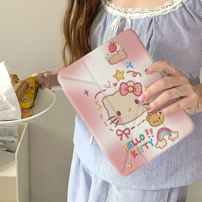 粉白KT凯蒂猫适用华为MatePad11.5S保护套padair笔槽padpro平板壳