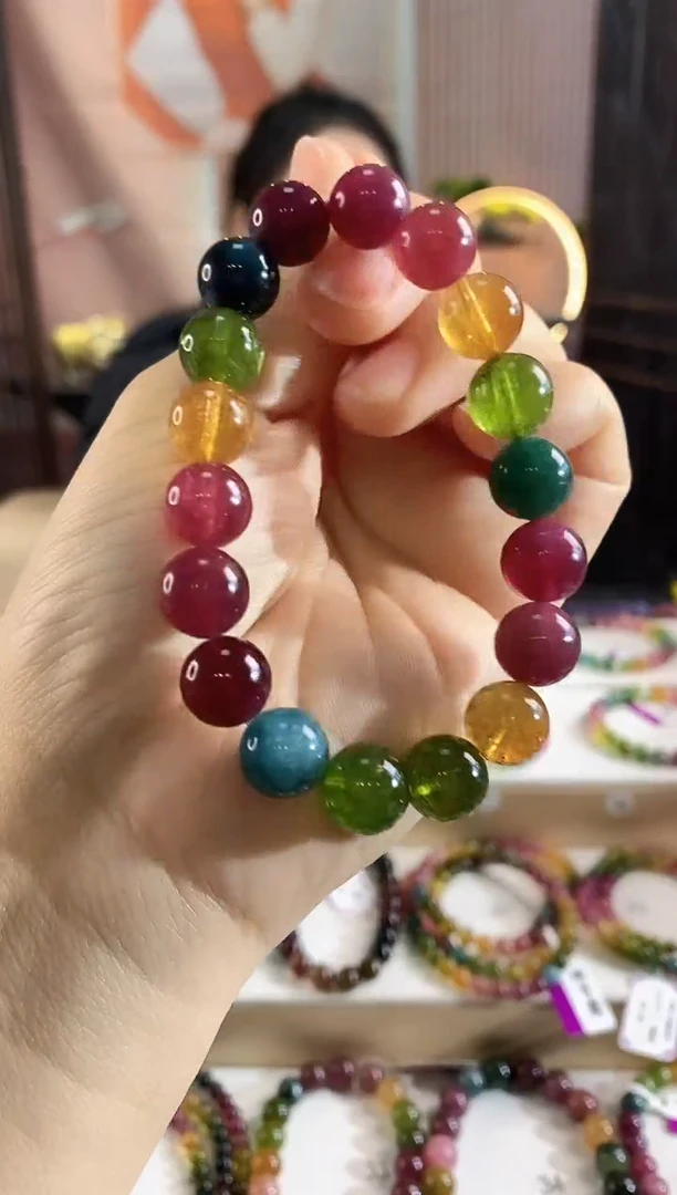 未镶嵌手链碧玺G2480单圈颜色微差发1