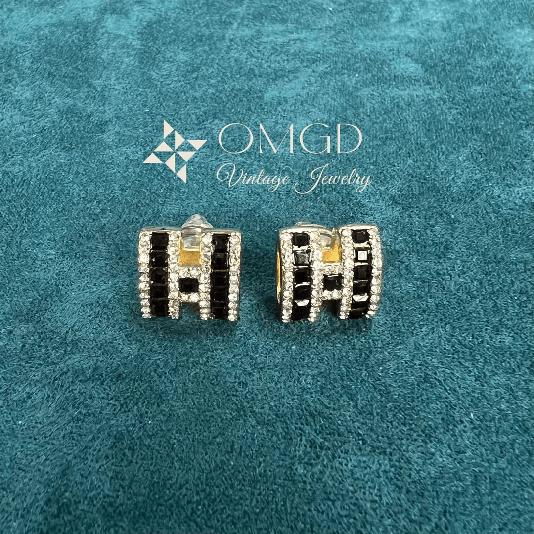 铜合金合成锆石耳饰 【A2074】经典时尚白搭耳钉