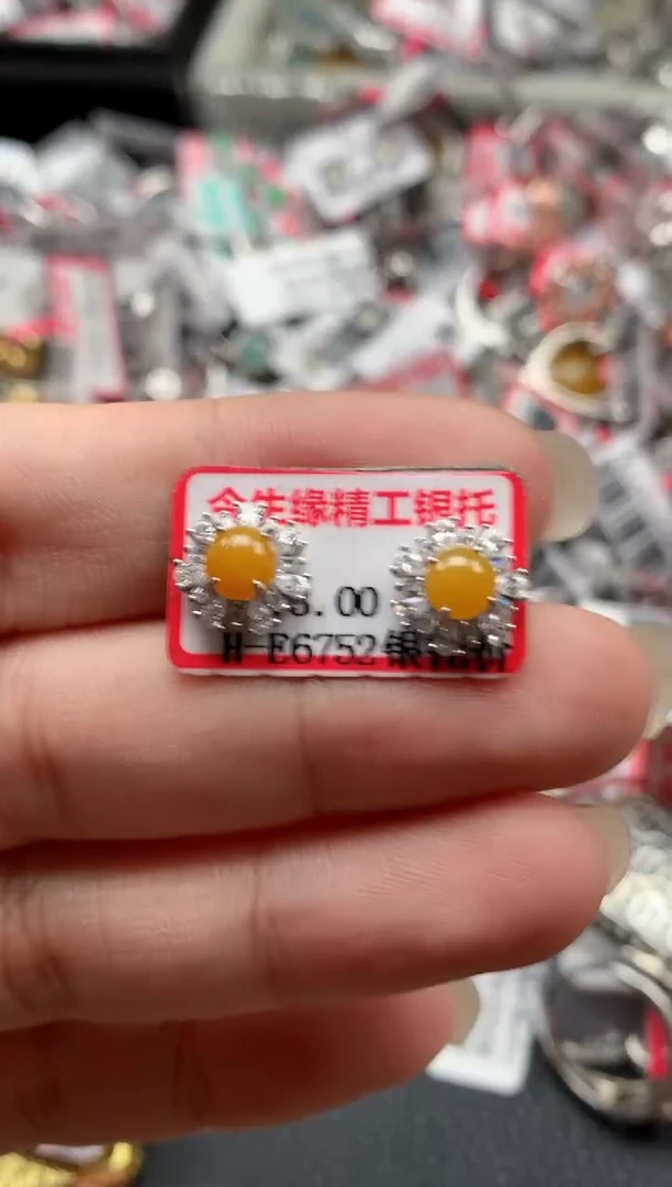 银S925镶嵌戒指翡翠天然A货缅甸翡翠