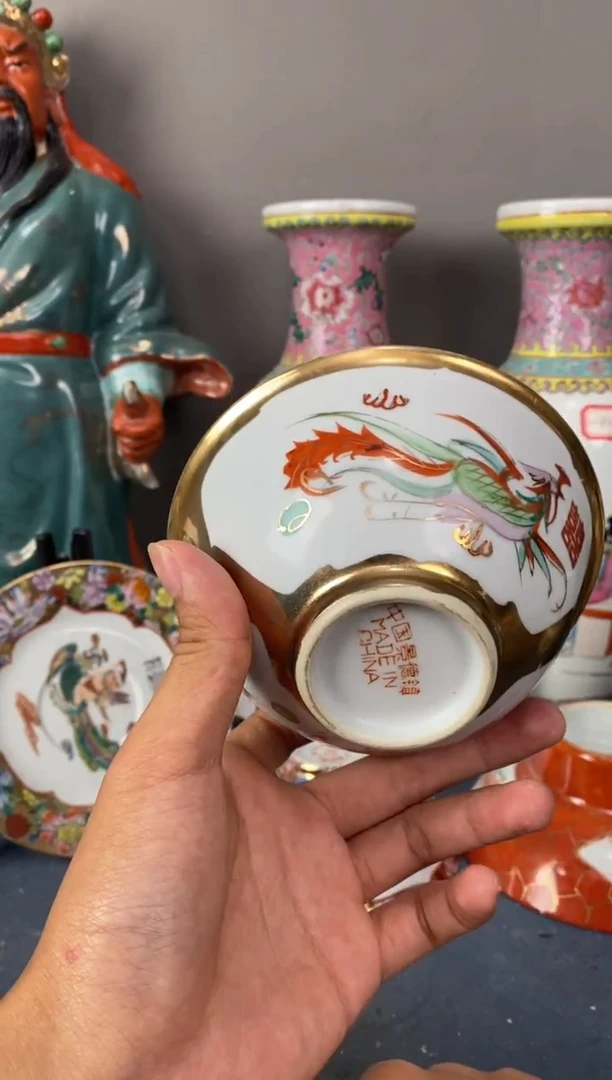 摆件陶567精品老厂瓷器（煤窑烧制）