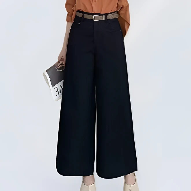 【吴姐定制】61006春夏直筒休闲简约纯棉百搭阔腿裤