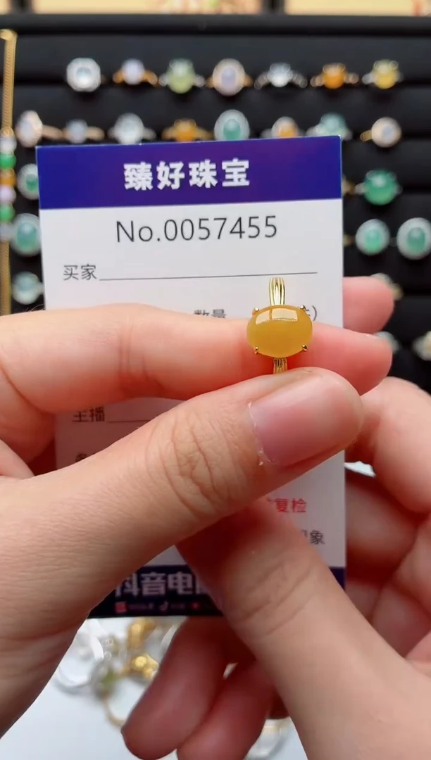 银S925镶嵌戒指翡翠.