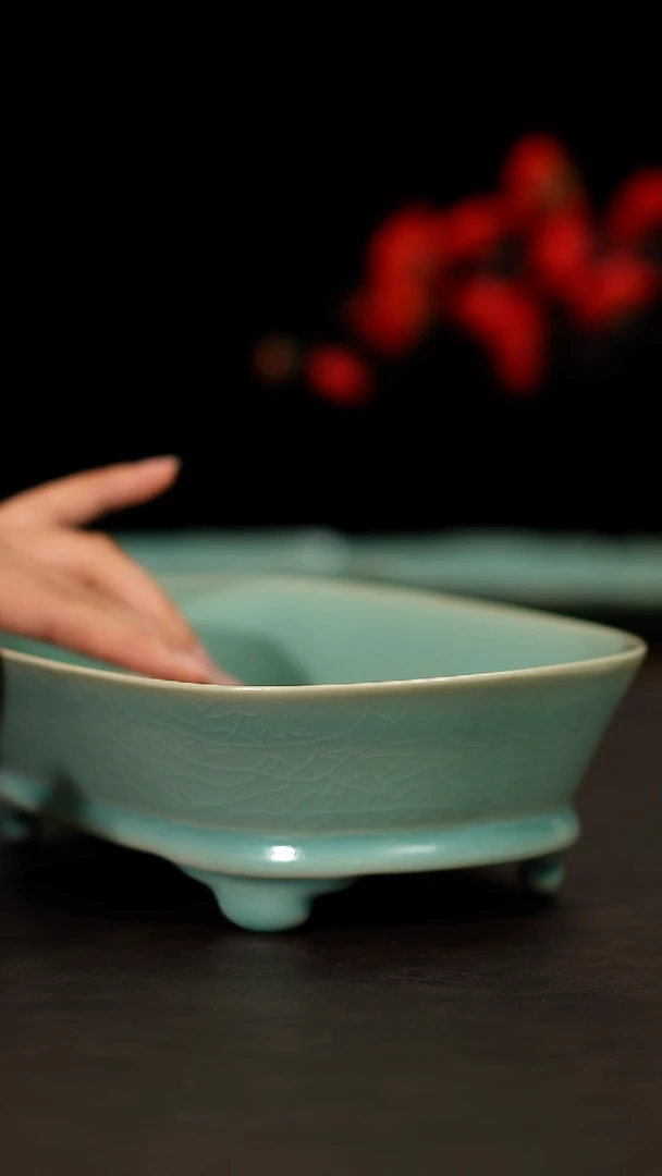 摆件汝宋汝瓷原矿原釉