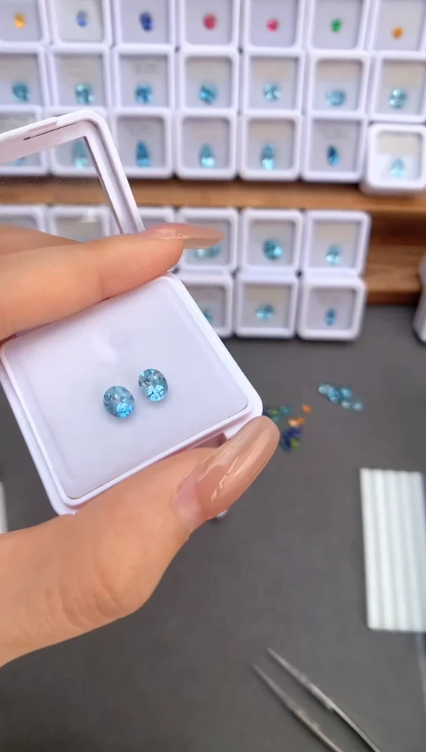 未镶嵌裸石定制海蓝宝石1.11ct