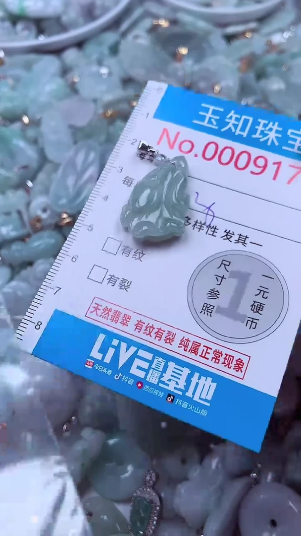 吊坠(不含链)未镶嵌翡翠9178