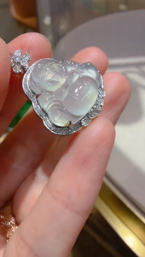 吊坠(不含链)18K金镶嵌翡翠多样性团购发一件