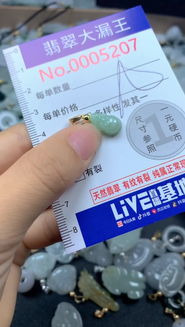 翡翠未镶嵌吊坠(不含链)5207
