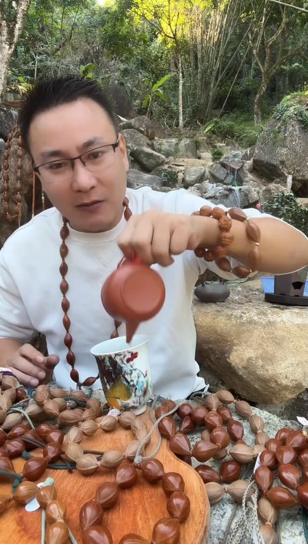 手串橄榄核豌****主20.25头货梅林水晶核