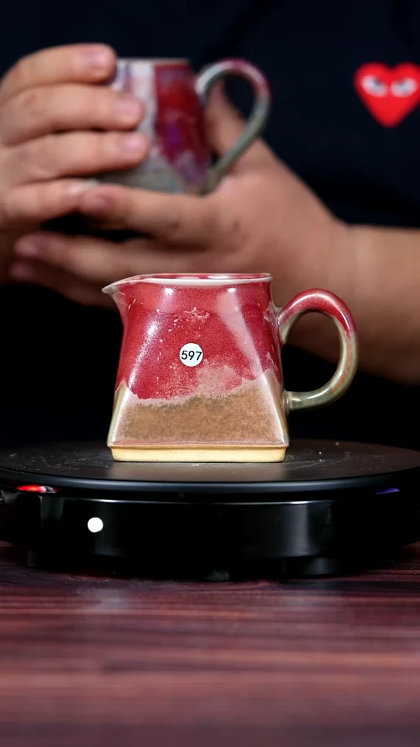 597#李朝斐一级品原矿钧瓷公道杯