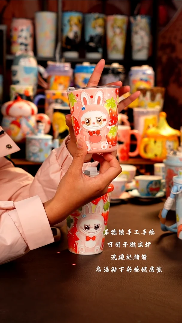景德镇设计款手工手绘杯杯
