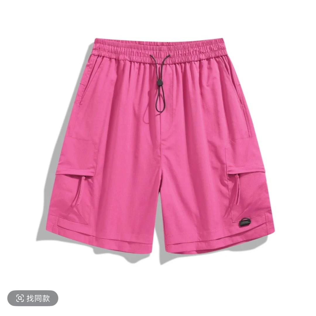 男女同款夏季多巴胺情侣工装短裤-807