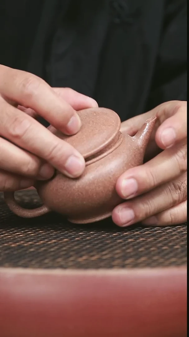 茶壶紫砂11号桃花泥大口水平150