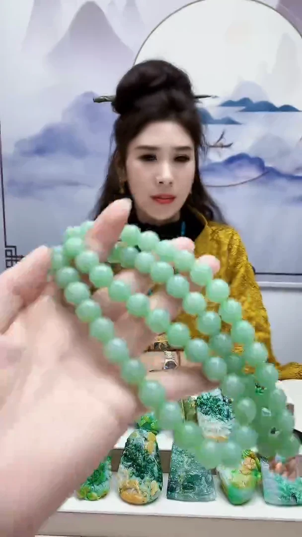 未镶嵌定制翡翠4829ry-毛货珠链62