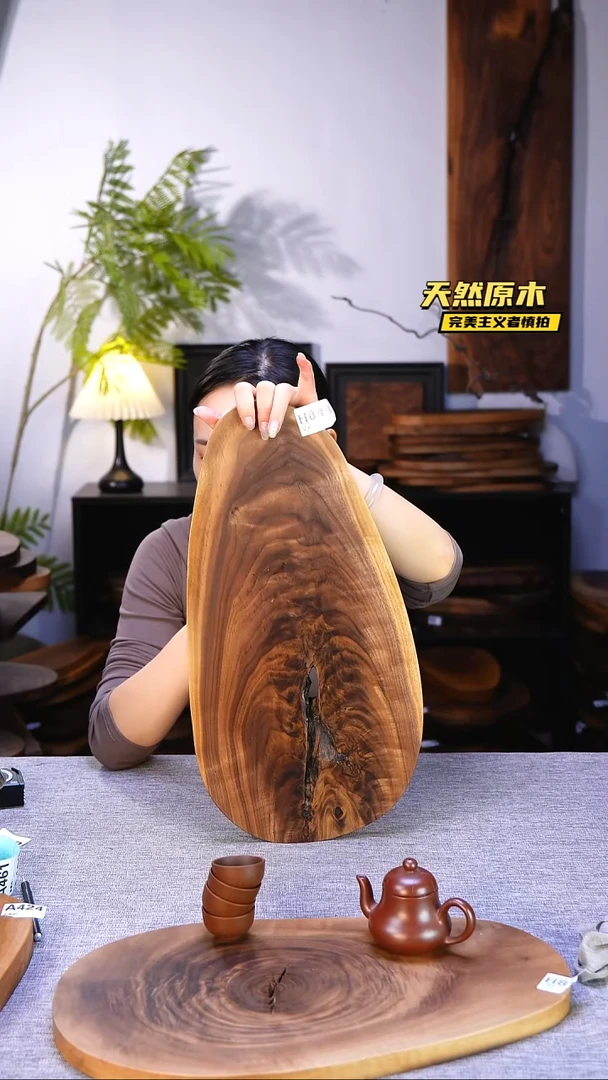 木北美黑胡桃原木.干裂疤结不属于商品质量问题完美主义者慎拍