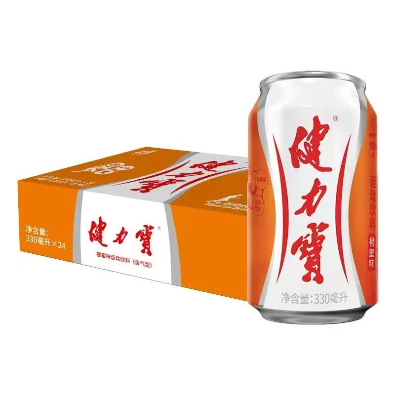 健力宝饮料【330ml*12瓶/6瓶】橙蜜味运动饮料含电解质碳酸饮料畅饮