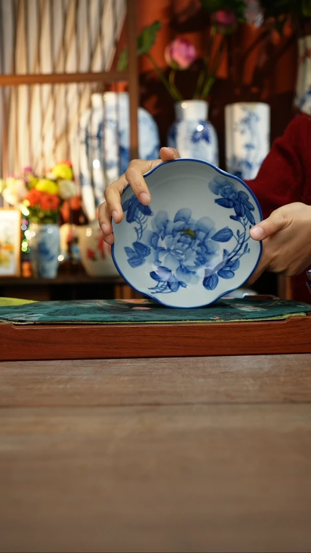 【简家甄选】景德镇设计师釉下手绘陶瓷