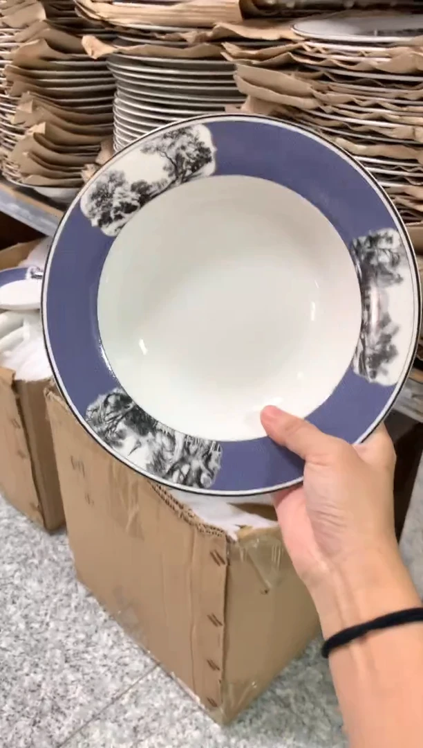 瓷陶瓷原单CC022餐具5个