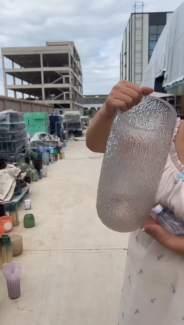 客厅摆件玻璃花瓶高级感
