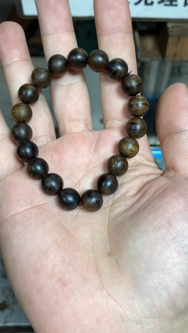 手串沉香柬埔寨沉香1.0*19颗