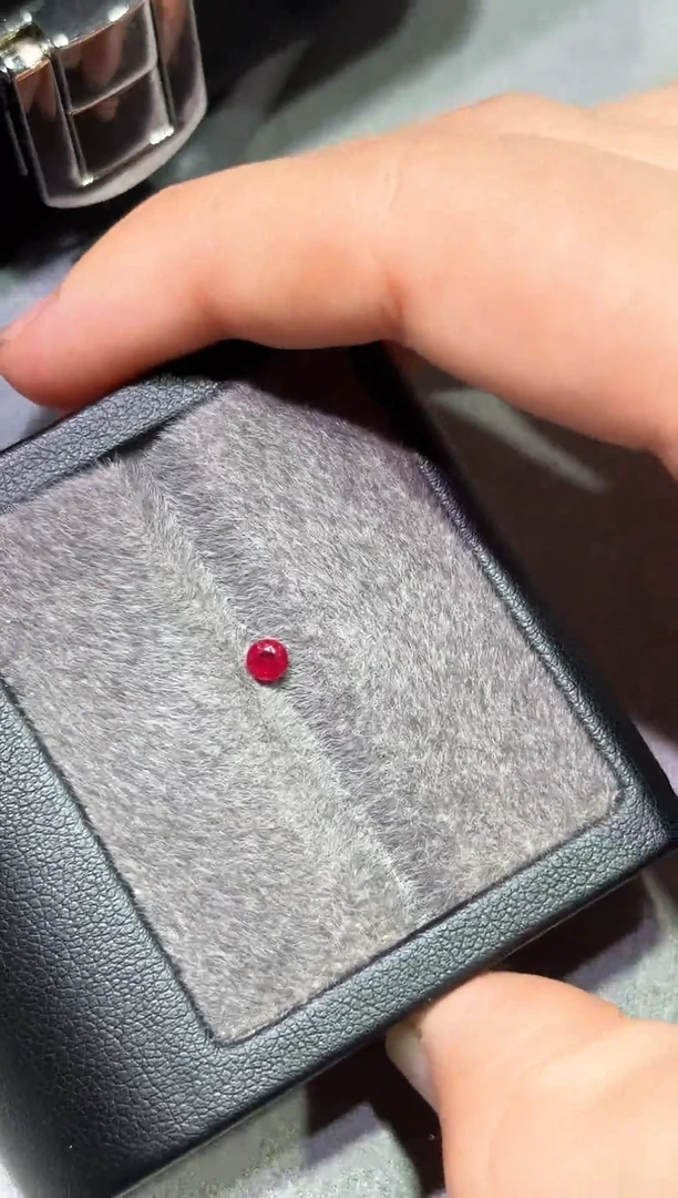 裸石红宝石一粒圆3mm