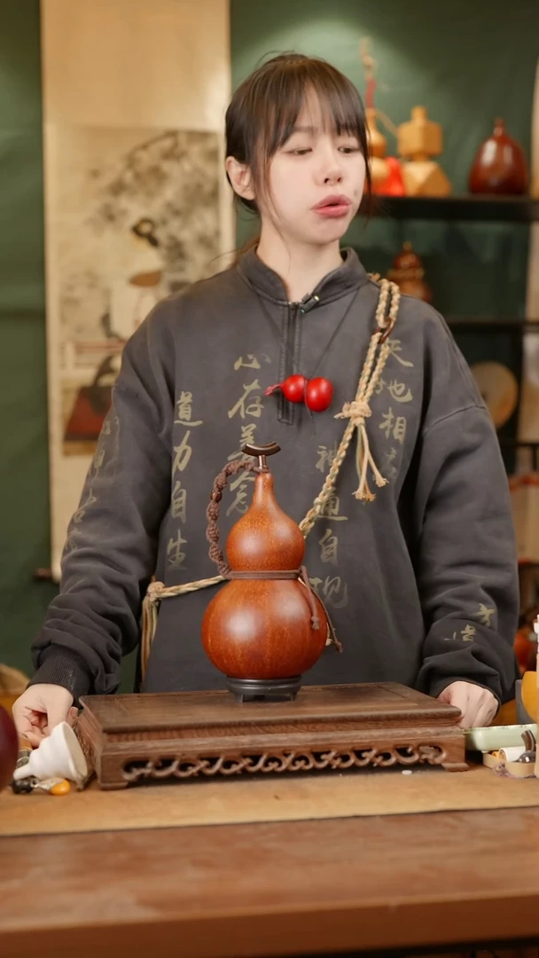 185号精品天然大漆酒葫芦一物一拍~