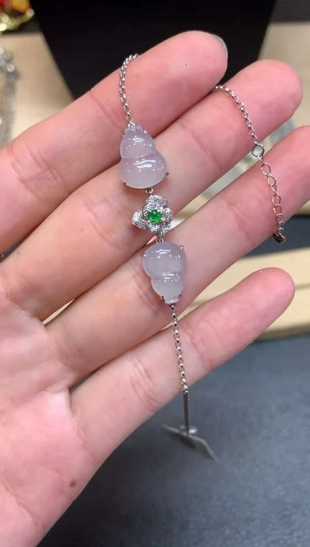 【闪购商品】翡翠手链18K金镶嵌葫芦【无服务费】