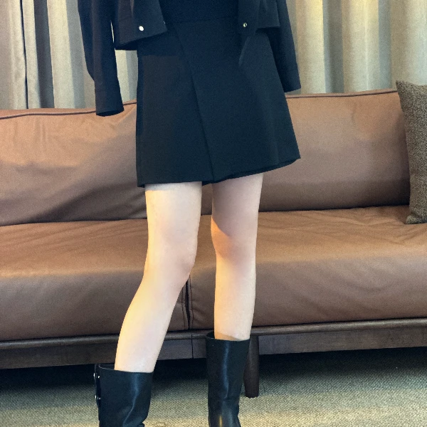 MOLANOOTD“至雅”25秋季短裤裙色织精纺羊毛混纺百搭ML-B2508232