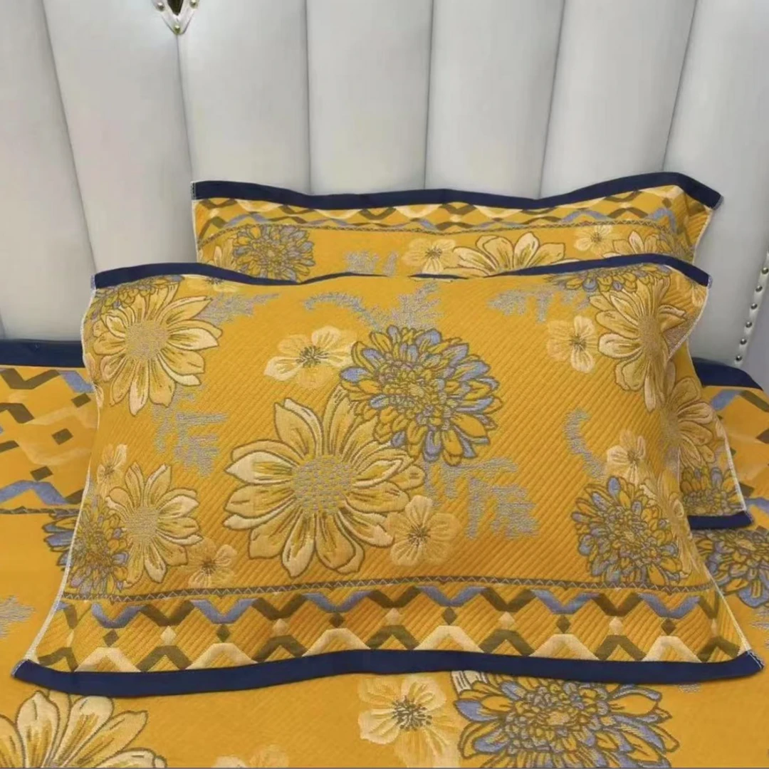 纯棉纱布枕巾--金丝菊