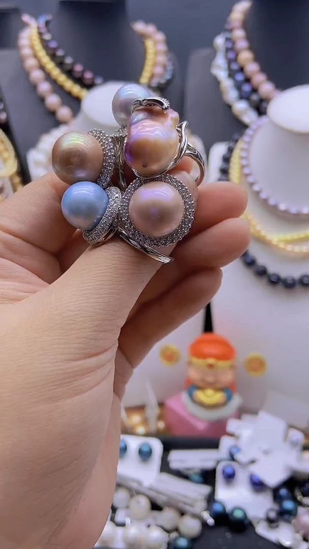 未镶嵌淡水珍珠原创设计阿***奥5